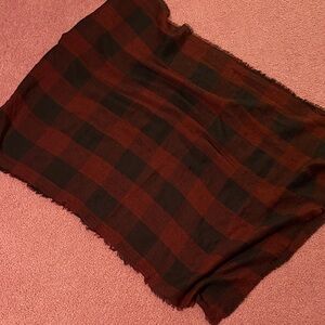 BP Red and Black Plaid Scarf